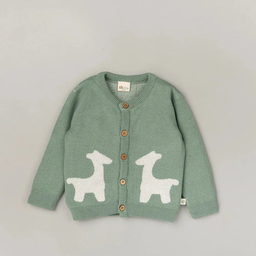 Beelittle Green Giffy Organic Cotton Sweater