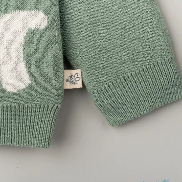 Beelittle Green Giffy Organic Cotton Sweater
