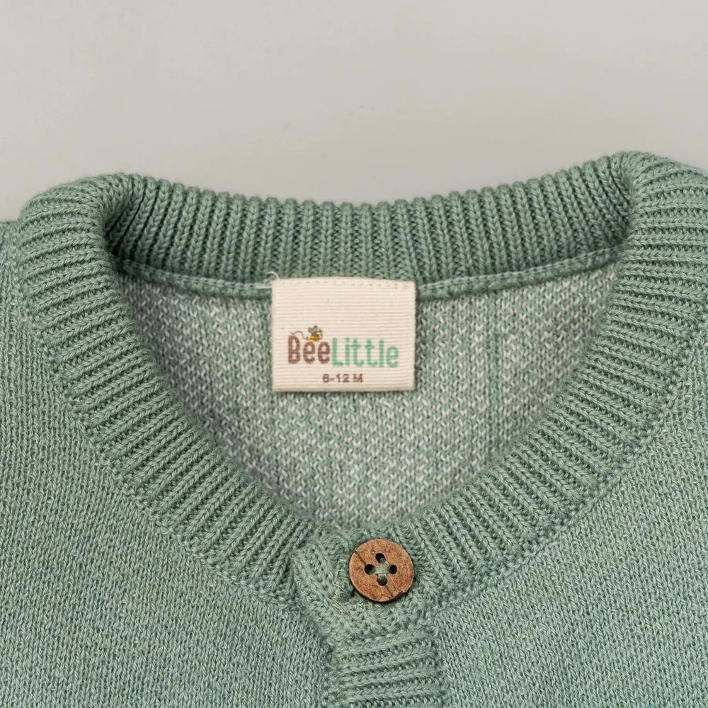 Beelittle Green Giffy Organic Cotton Sweater