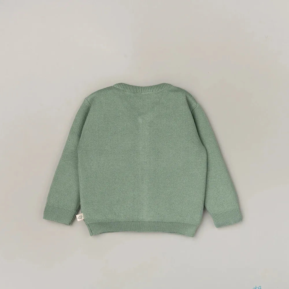 Beelittle Green Giffy Organic Cotton Sweater