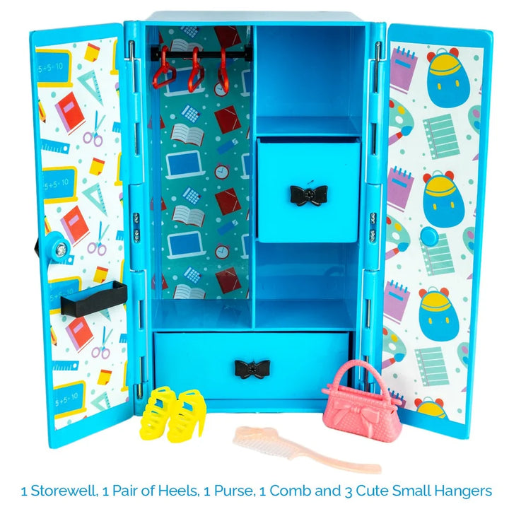 Ratna's Pretty Storewell Toy Wardrobe Pretend Play