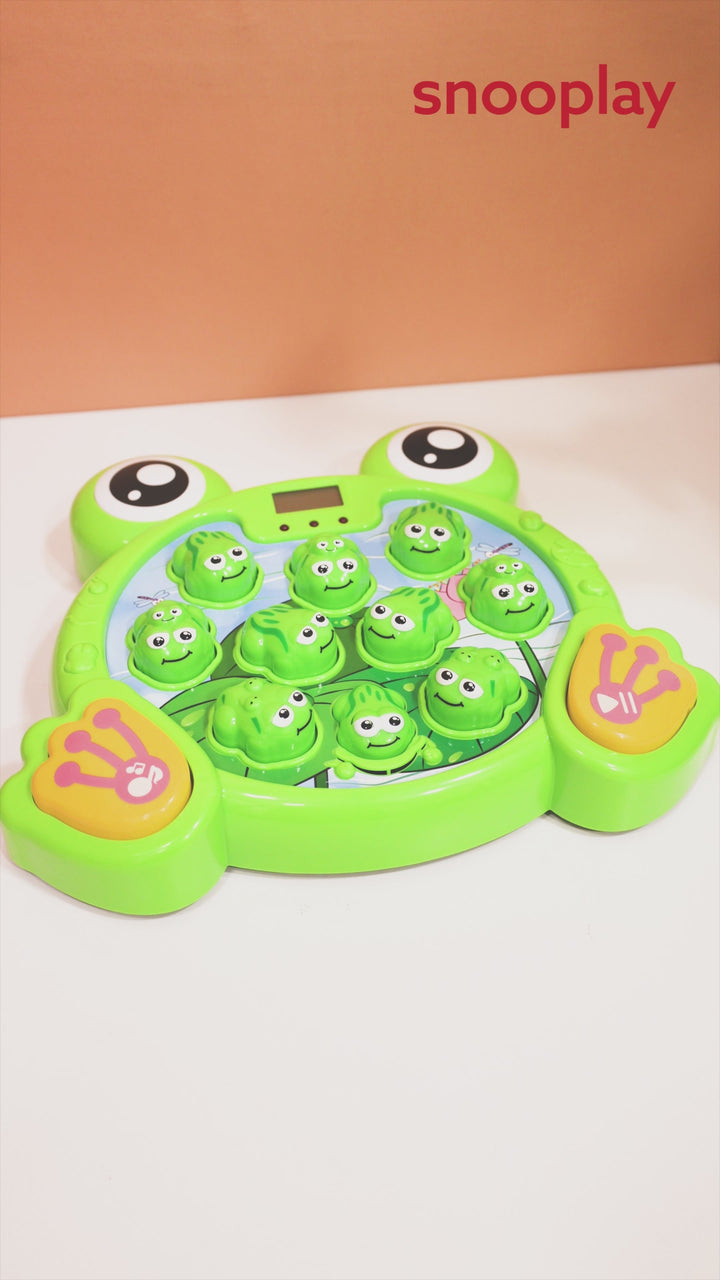 Electronic Frog Hit Game | LCD Score Display with 38 Interactive Levels, Lights & Sounds (2-5 Years)