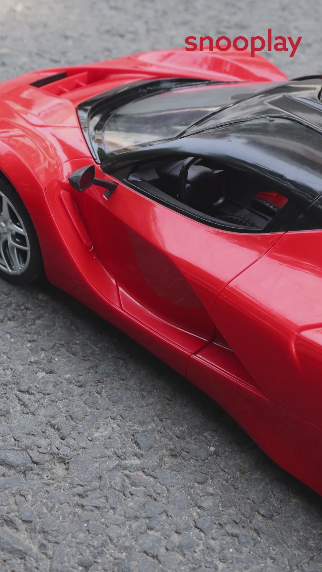 Remote Control Resembling LaFerrari Car with Light, Sound, Openable Parts & 5 Channel Racing (5-14 Years)