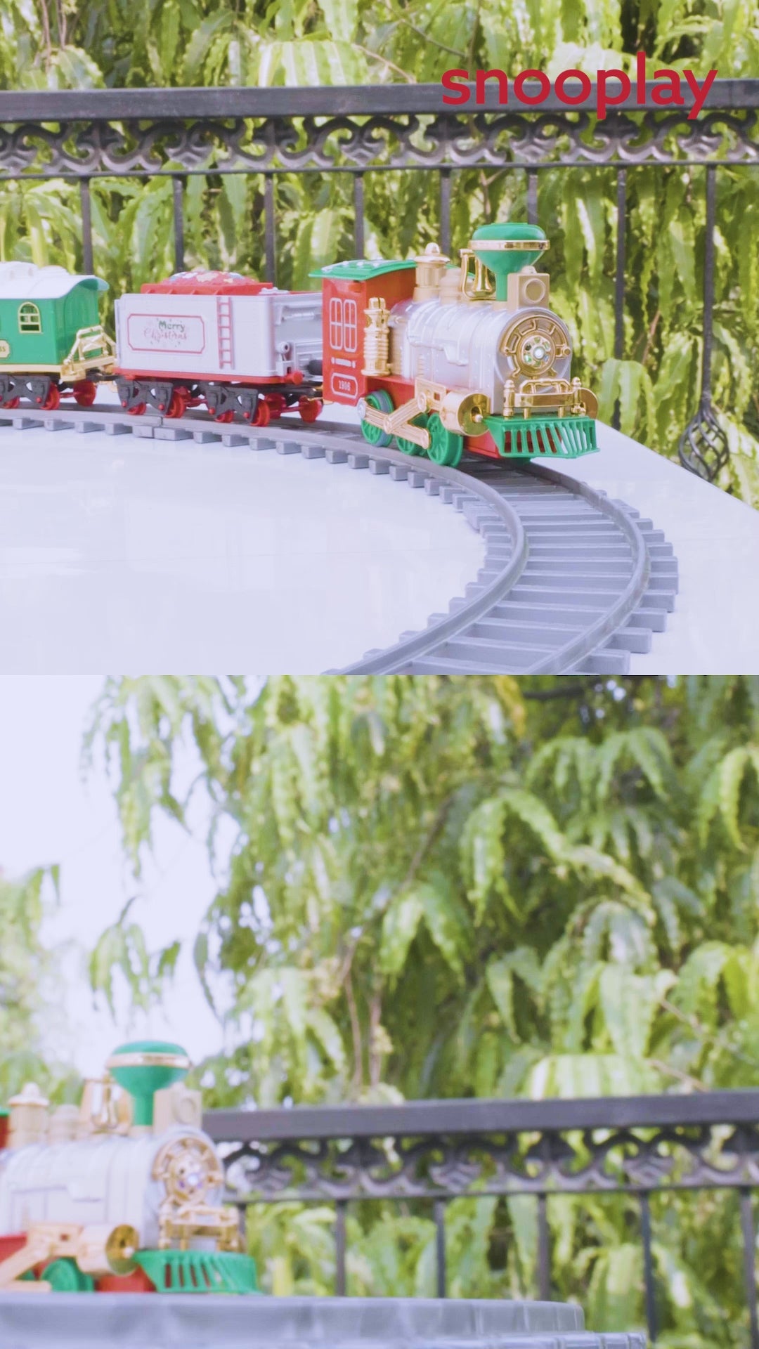 Real Smoke Simulation Train Track Set with Pushback Miniature & Accessories - 19 Pieces (3-8 Years)
