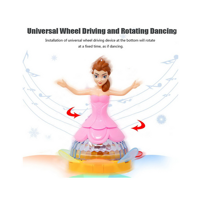 Battery Opertaed Dancing Princess Doll with Music and 3D Flashing Lights