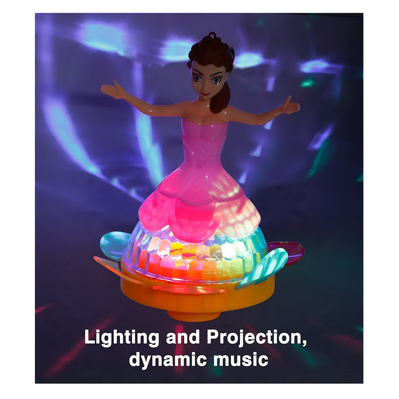 Battery Opertaed Dancing Princess Doll with Music and 3D Flashing Lights