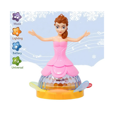 Battery Opertaed Dancing Princess Doll with Music and 3D Flashing Lights