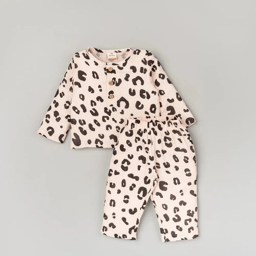 Beelittle Leopard Luxe 2-Piece Crinkled Set
