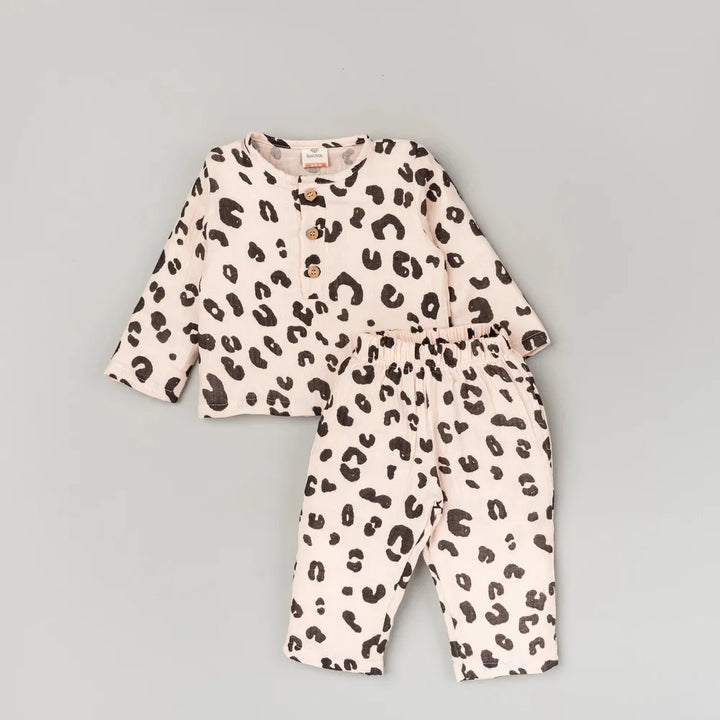Beelittle Leopard Luxe 2-Piece Crinkled Set