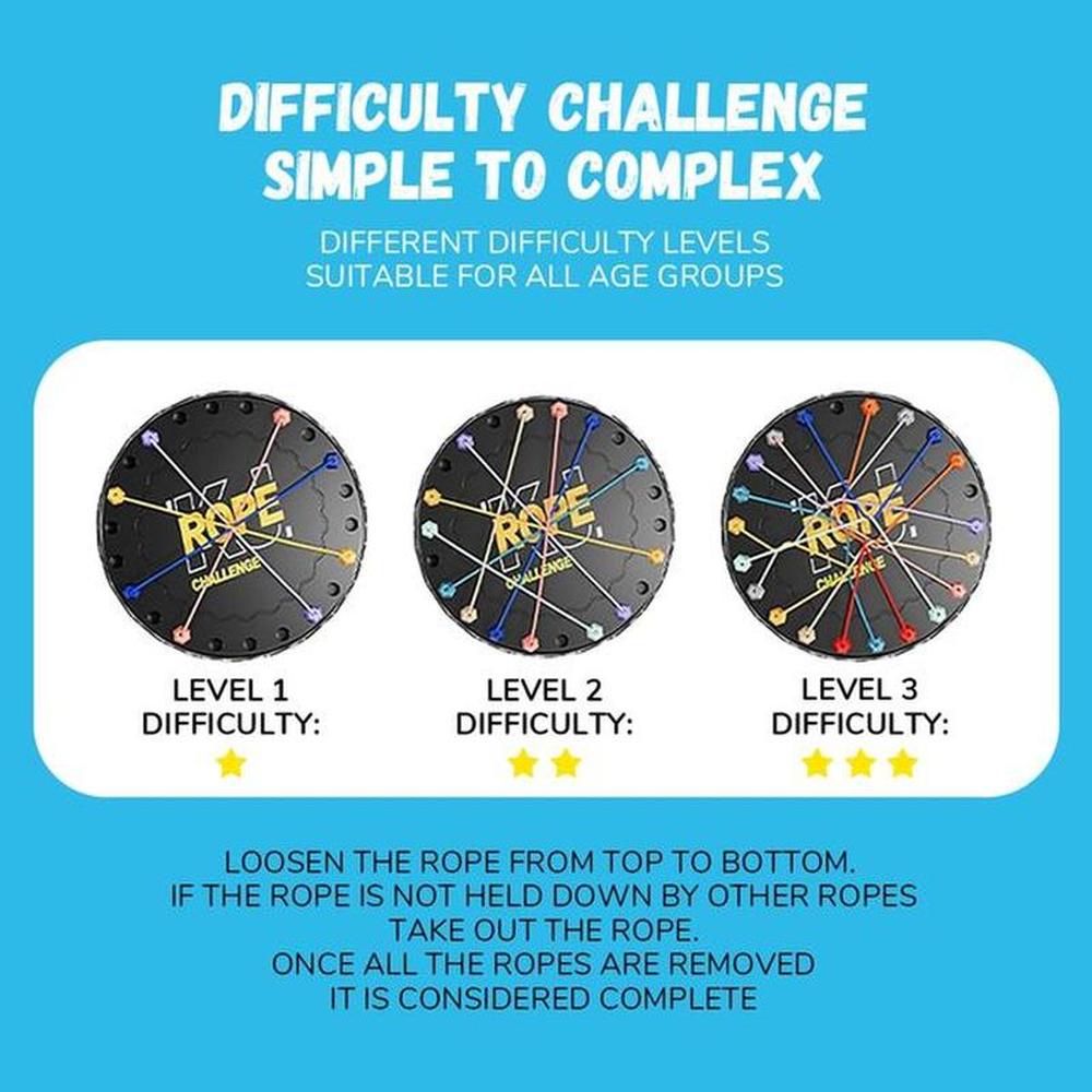 Muren Twisted Rope Untying Challenge Puzzle (6-14 Years)