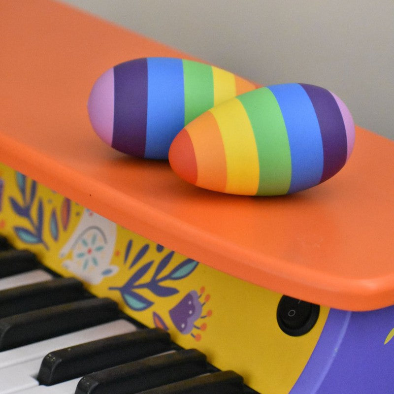 Rainbow Wooden Egg Shaker - Set of 2