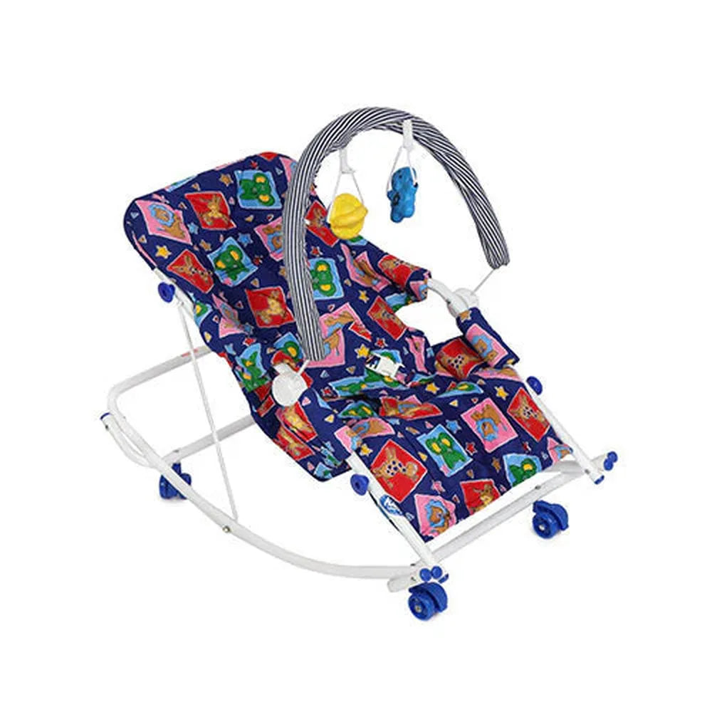 Infanto Rocko 3-in-1 Baby Swing | Converts to Rocker & Cart, Soft Adjustable Seat & Removable Toy Bar
