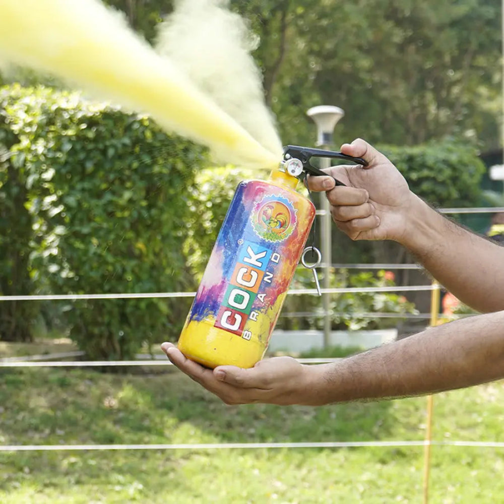 2Kg Color Burst Holi Non-Toxic Premium Cylinder | Vibrant & High Density Colour | Assorted Colours & Prints