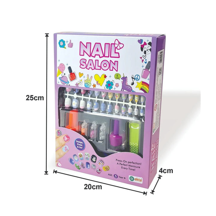 Ekta Nail Salon Kids Press on Nails Kit (5-10 Years)