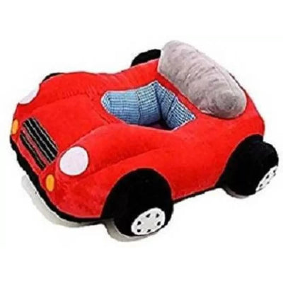 Red Velvet Car Sofa Chair for Kids with Tyres