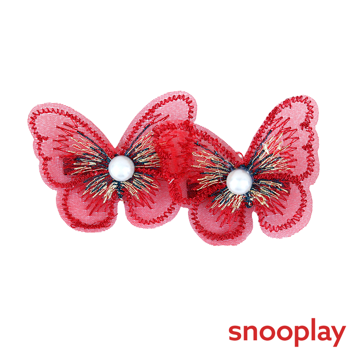 Baby Doe Net Butterfly Hair Clips | Net Fabric