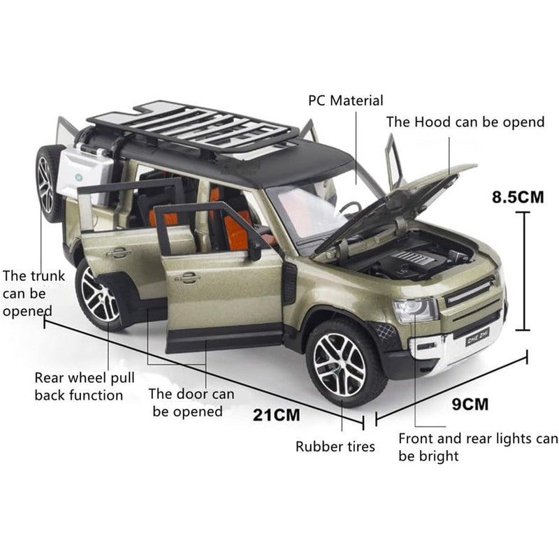 1:24 Defender Die Cast Metal Light & Sound (Multicolor)