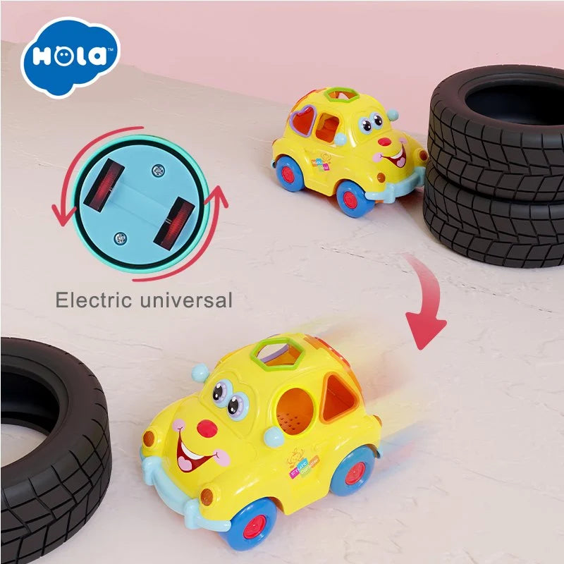 Hola Super Fun Fruit Car Toy with Shape Shorter for Kids