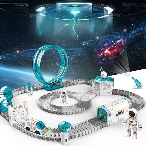 SMS Play & Smile Space Explore Train Track Set | Battery Operated - 204 Pieces (3-8 Years)