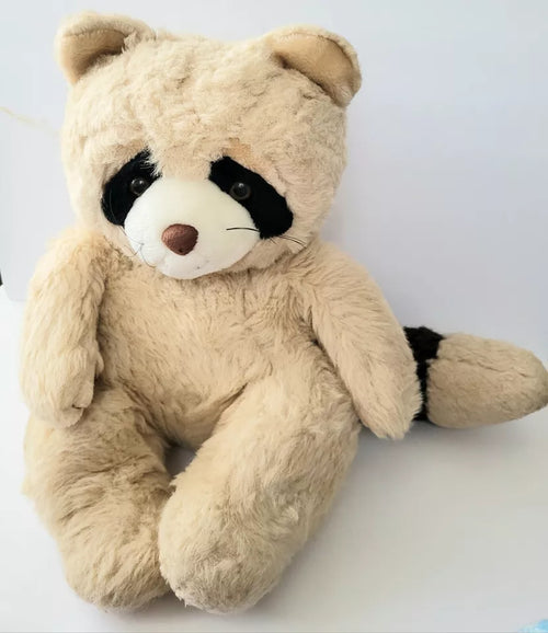 CuddleNest  Big Cute and Cuddly Raccoon teddy bear soft toy (White)