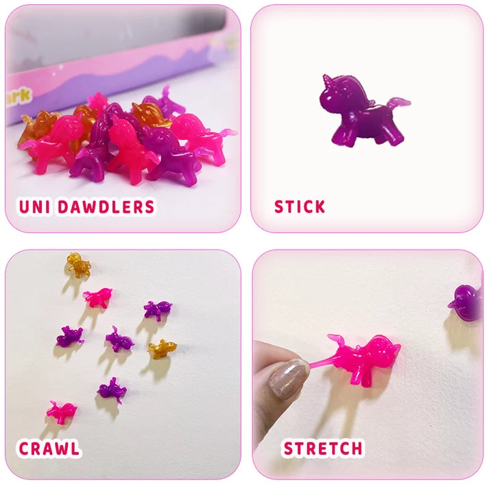 Scoobies Uni GooGoo Slime Set (Pink) – 4 Slimes + 20 Unicorn Dawdlers | Creative Sensory Play