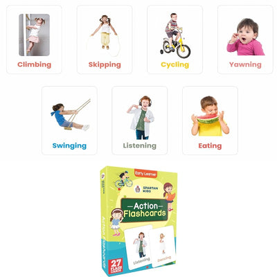 Flash Cards for Kids (Set of 12) 3 Months to 6 Years Babies (Combo Set)