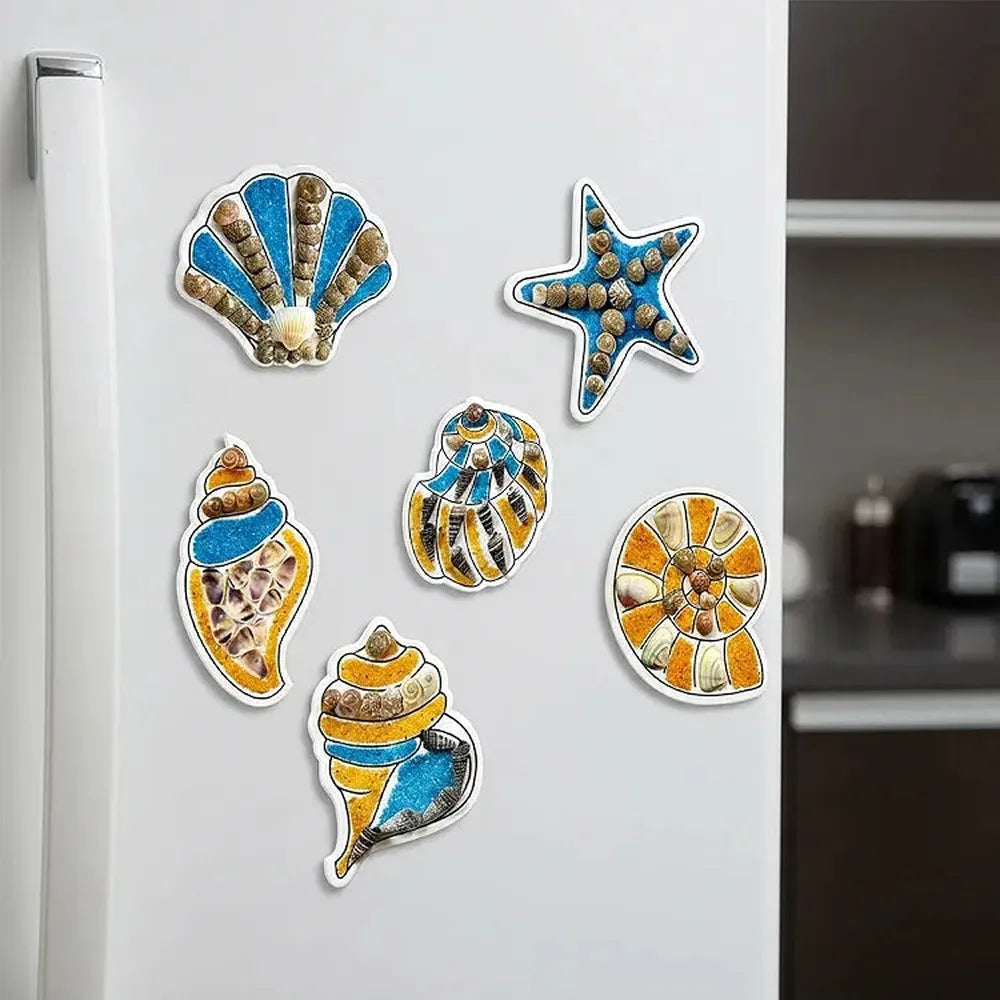 Toykraft Seashells Fridge Magnets DIY Art & Craft Kit