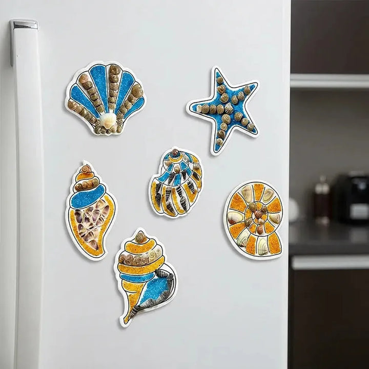 Toykraft Seashells Fridge Magnets DIY Art & Craft Kit