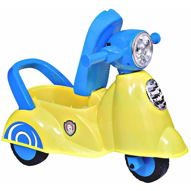 Manual Ride On Scooter (Yellow, Blue)