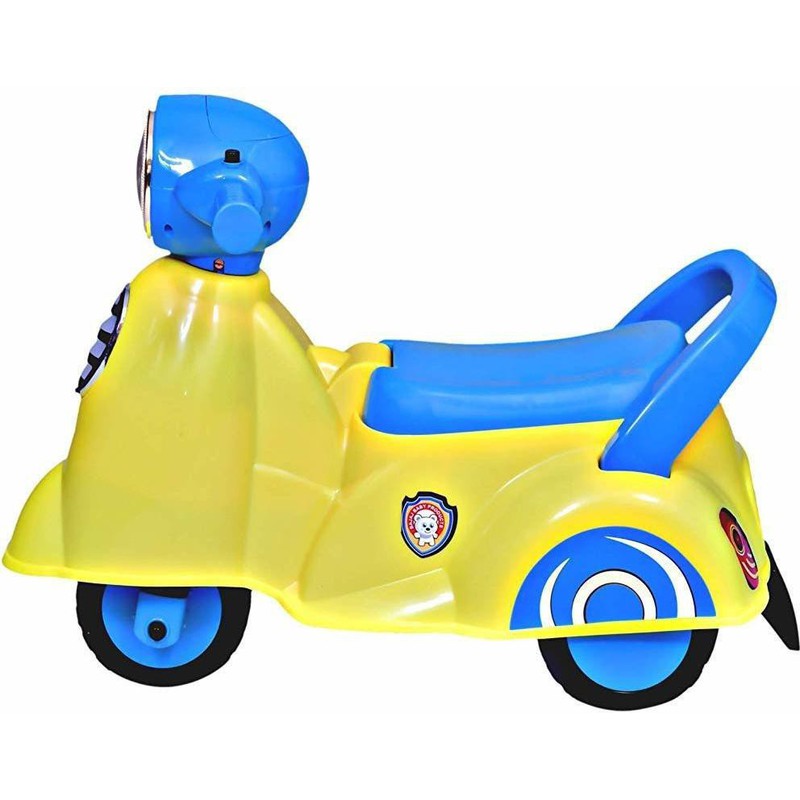 Manual Ride On Scooter (Yellow, Blue)