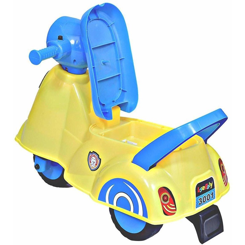 Manual Ride On Scooter (Yellow, Blue)