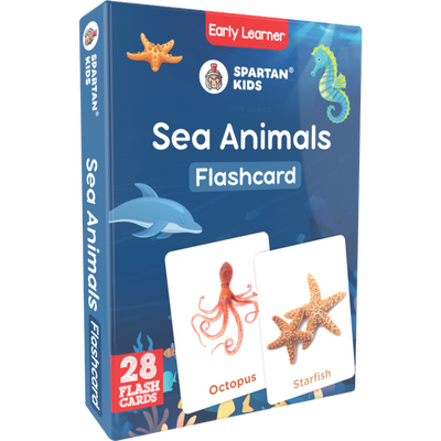 Sea Animals Flash Cards (27 Early Learning Flash Cards For Kids)