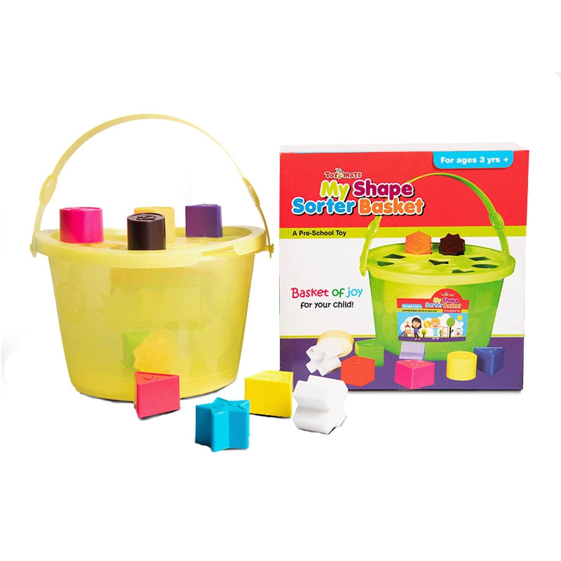 My Shape Sorter Basket- A Pre School Toy with 10 Shapes & Colours