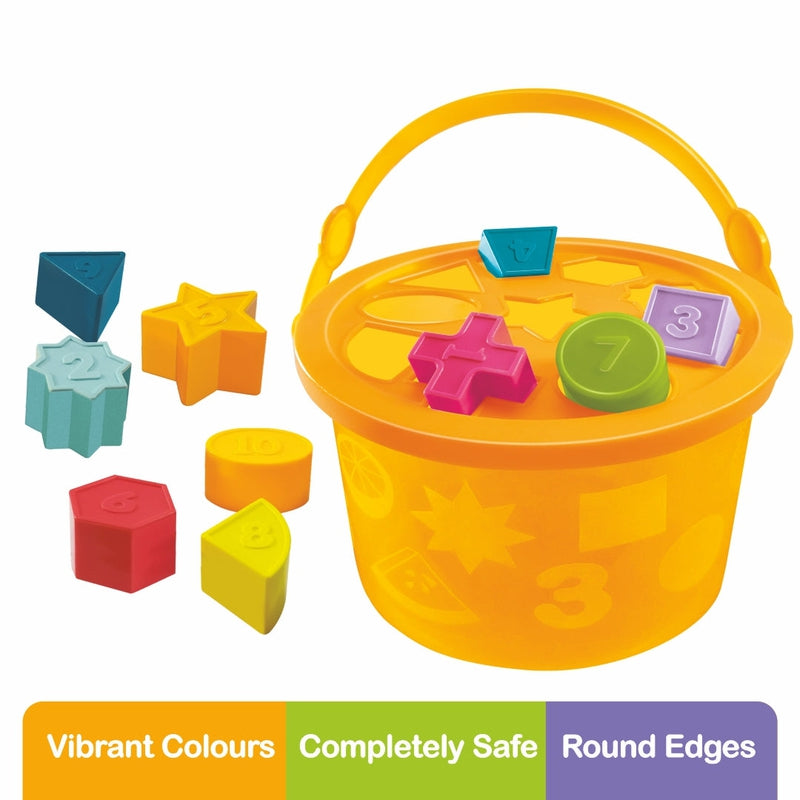 My Shape Sorter Basket- A Pre School Toy with 10 Shapes & Colours