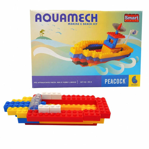 Peacock Toys & Games 190 Pieces Aquamech Marine & Beach Set