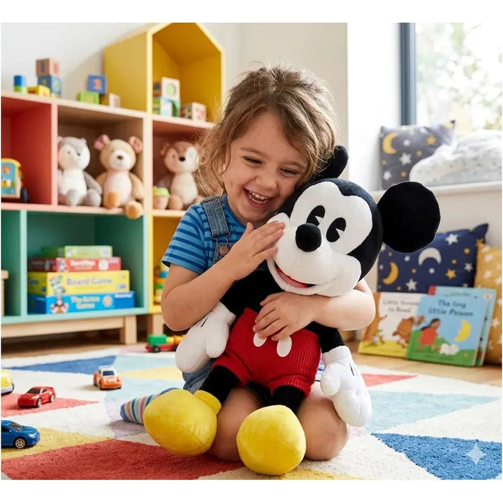 Licensed Disney Mickey Mouse White Face Soft Toy - 30cm