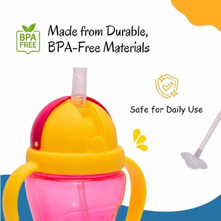 Straw Sipper with Gravity Ball | Dust Free Cap - 300 ml (2-3 Years)