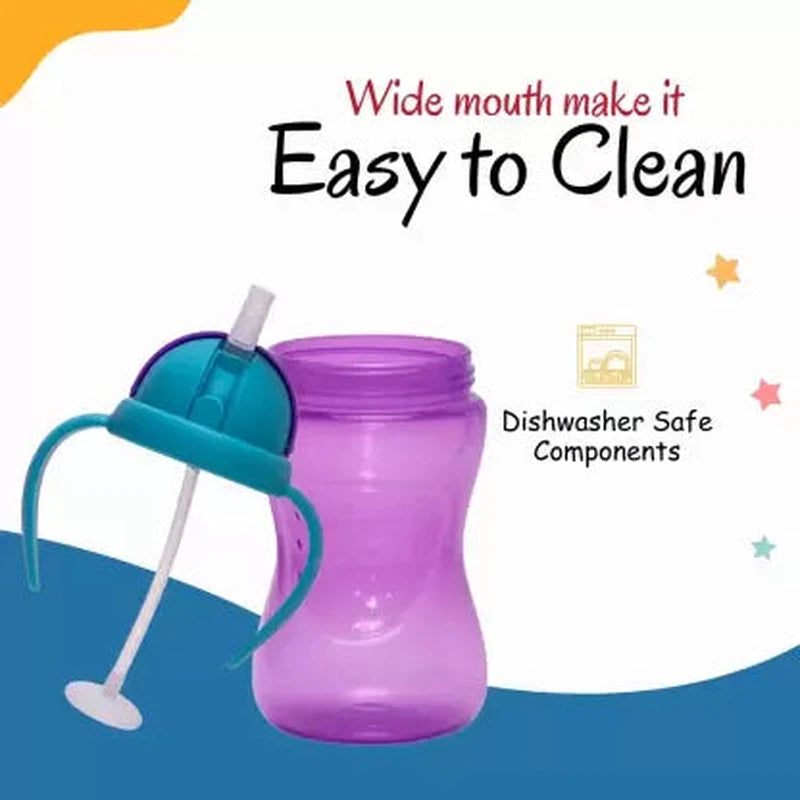 Straw Sipper with Gravity Ball | Dust Free Cap - 300 ml (2-3 Years)