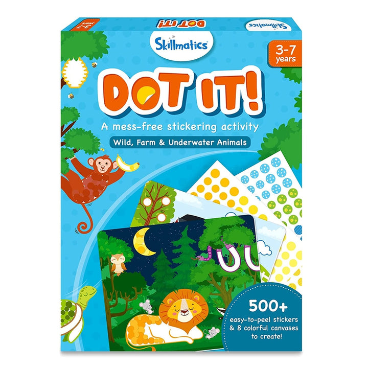 Dot it! : Wild, Farm and Underwater Animals Art Activity (4-8 Years)