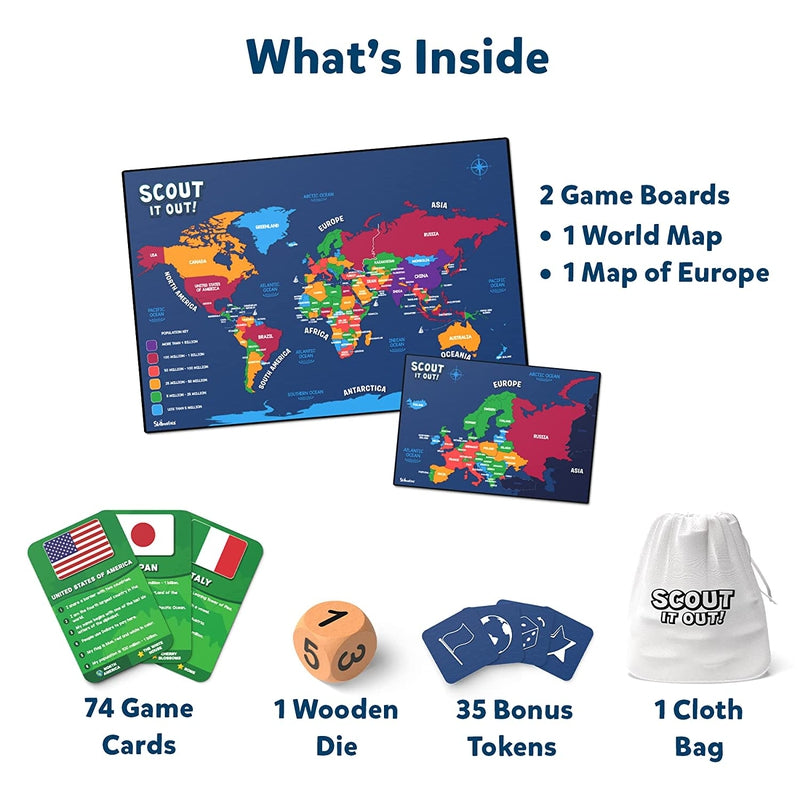 Scout It Out Countries of The World Guessing Game