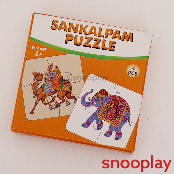 Puzzle for Kids - Indian Elephant Theme