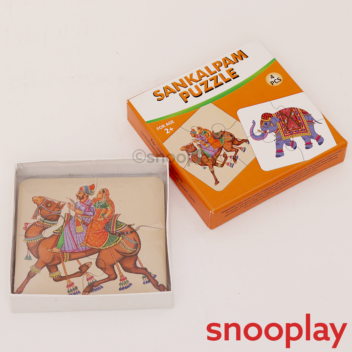 Puzzle for Kids - Indian Elephant Theme