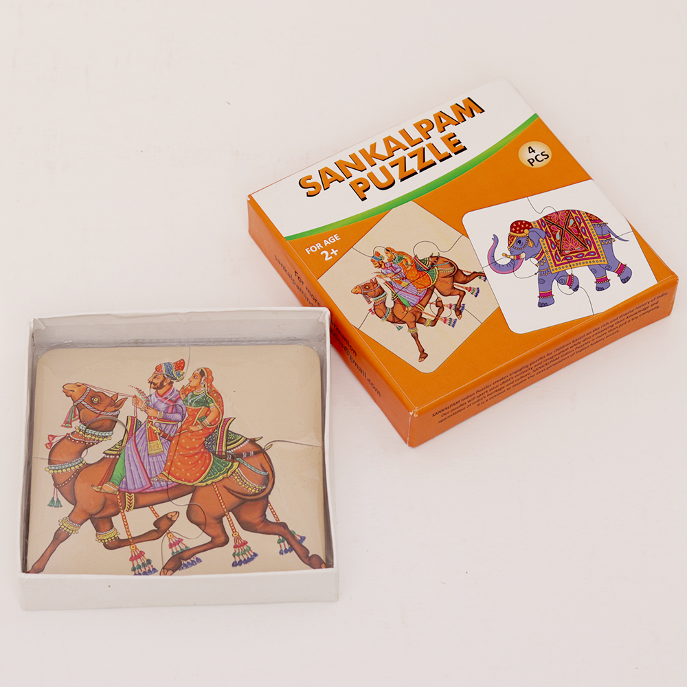 Puzzle for Kids - Indian Elephant Theme