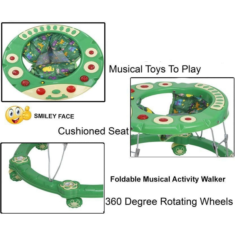 Smiley Musical Activity Walker (Green)