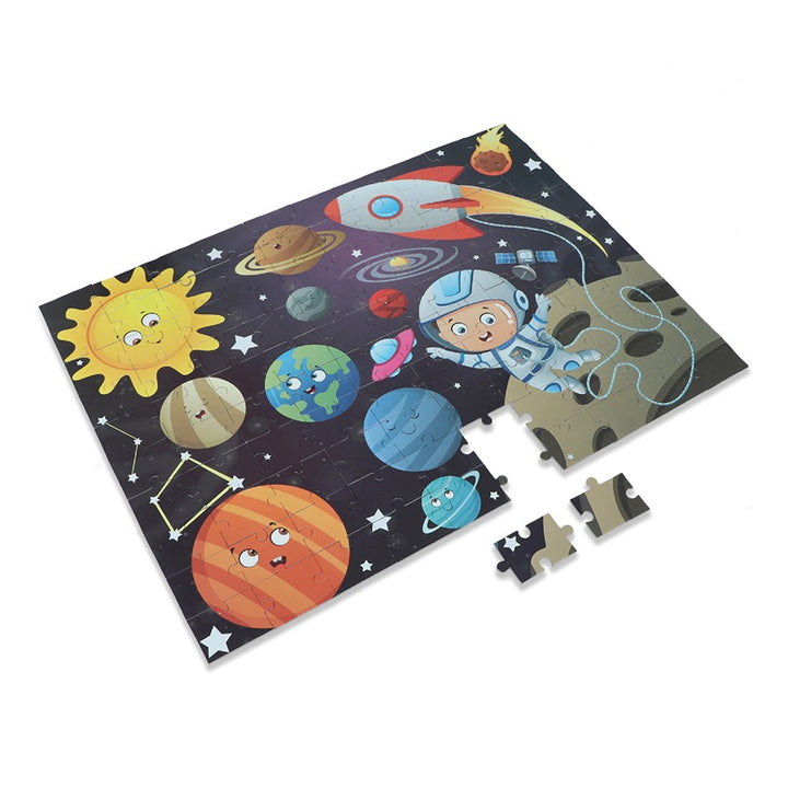 Space - Jigsaw puzzle (100 Piece + Educational Fun Fact Book Inside)