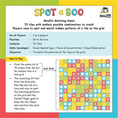 Spot a Boo – Mindful Matching Game Educational Learning Toys