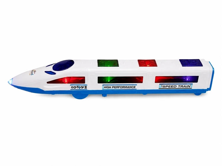 Gooyo 3D Dynamic Flash Speed Train Toy | Light, Music & Bump and Go Action | High-Speed Toy Train