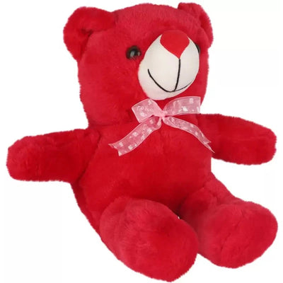 Red Stuffed Ribbon Teddy