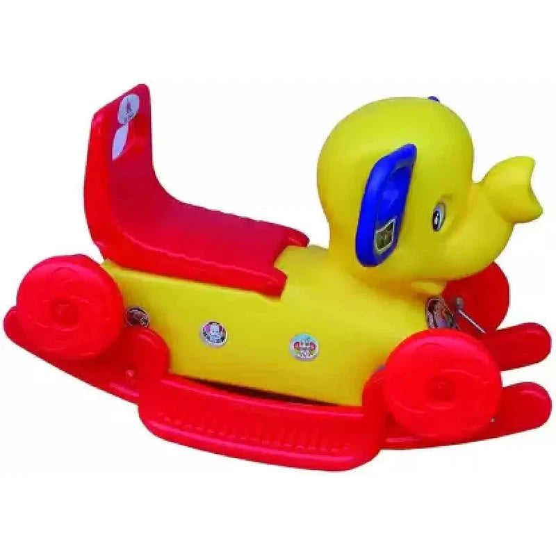 Ride-on Elephant 2-In-1 Rocker (Red and Yellow)