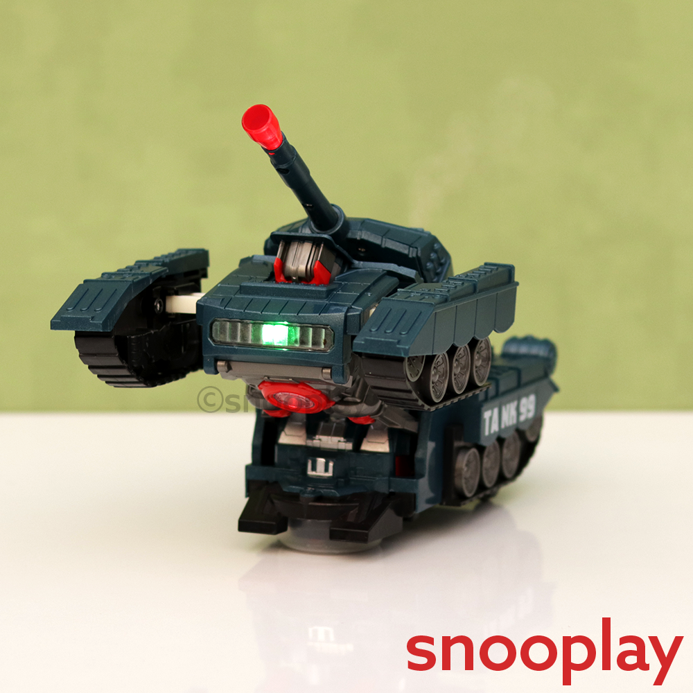 Musical Tank Robot Transformer Toy (1-3 Years)